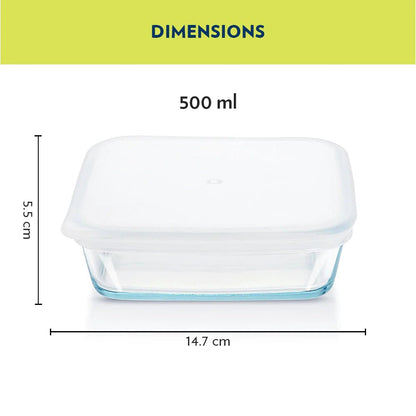 Borosil Square Baking Dish with Lid - 2