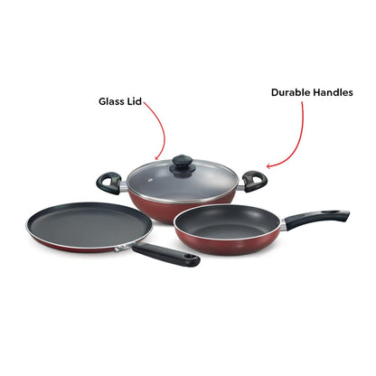 Prestige Omega Deluxe Aluminium Non-Stick Kitchen Set - 7