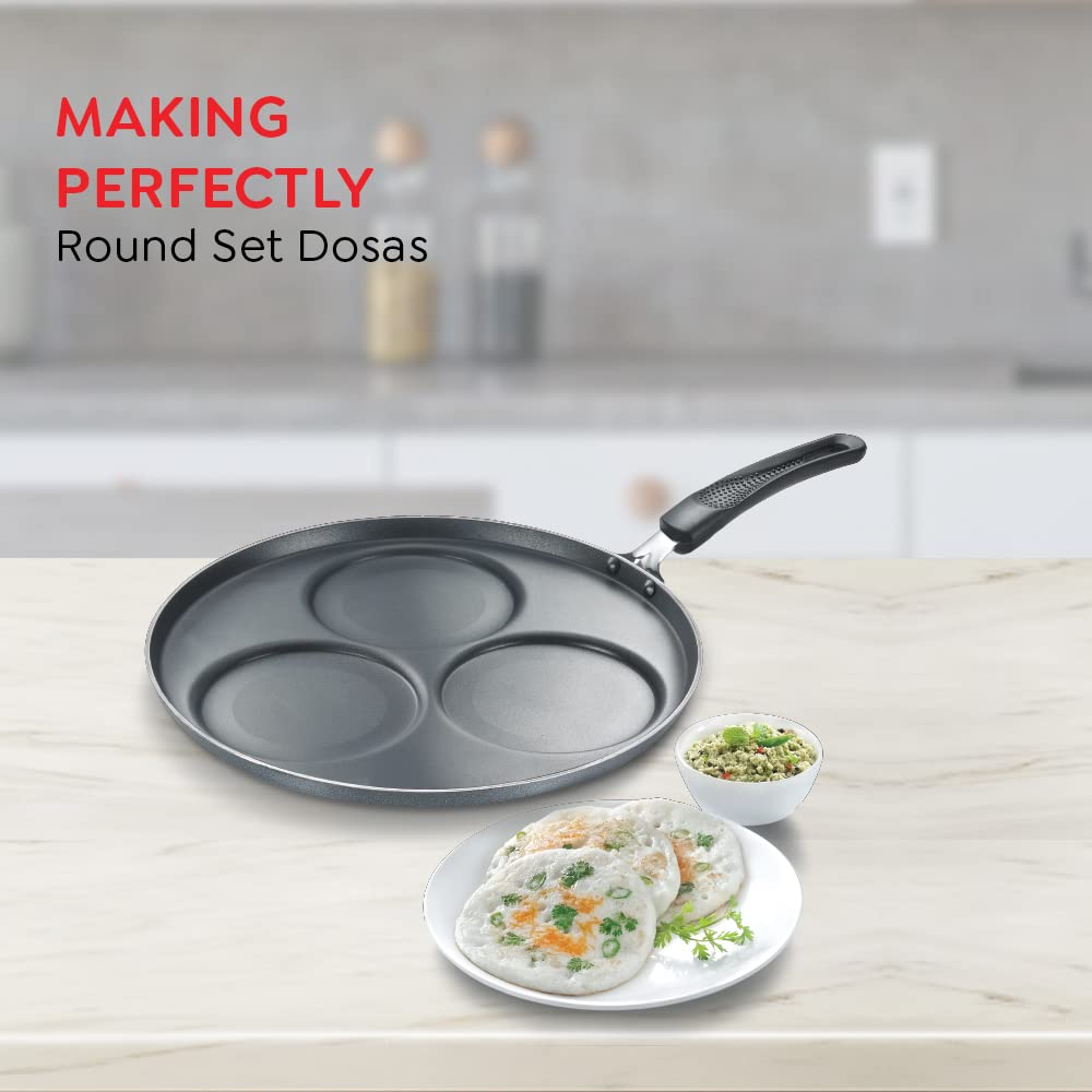 Prestige Omega Select Plus Set Dosa Uttapam 31 cm Tawa | Make Dosa, Uttapam, Omlette, Chilla - 3 in 1