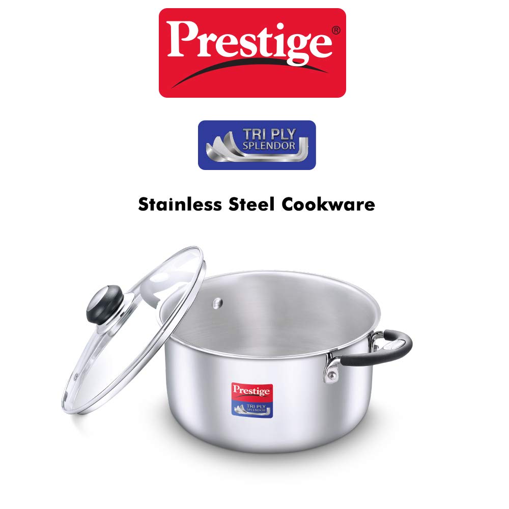 Prestige Tri-Ply Splendor Casserole with Lid 240 MM -2