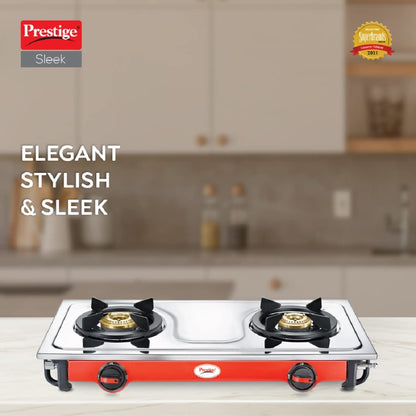 Prestige Sleek Stainless Steel 2 Burners L.P Gas Stove - 40096 - 2