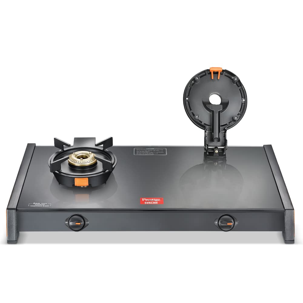 Prestige Svachh Glass Top 2 Burners with Liftable Burner Gas Stove  - 1