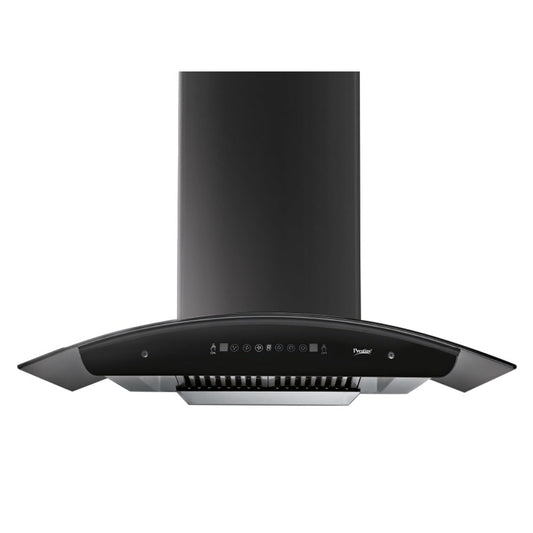 Prestige Oscar 600 IOT Enabled Kitchenhood Chimney with Safesense Technology | 1000 m3/hr | Black