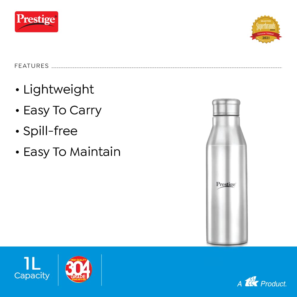 Prestige Stainless Steel PSWBC 17 1000 ML Water Bottle - 3