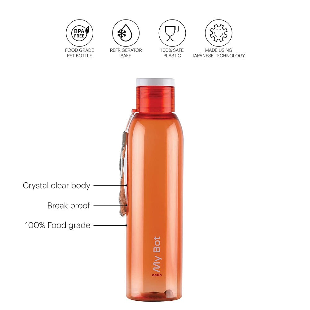 Cello Plastic My Bot 1000 ML Water Bottle - 13