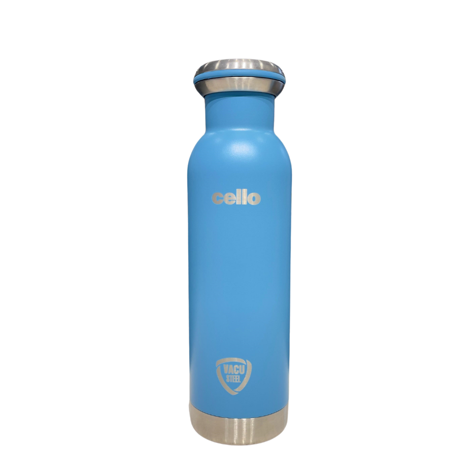 Cello Duro Mac Tuff Steel Water Bottle with Durable DTP Coating | 1 Pc