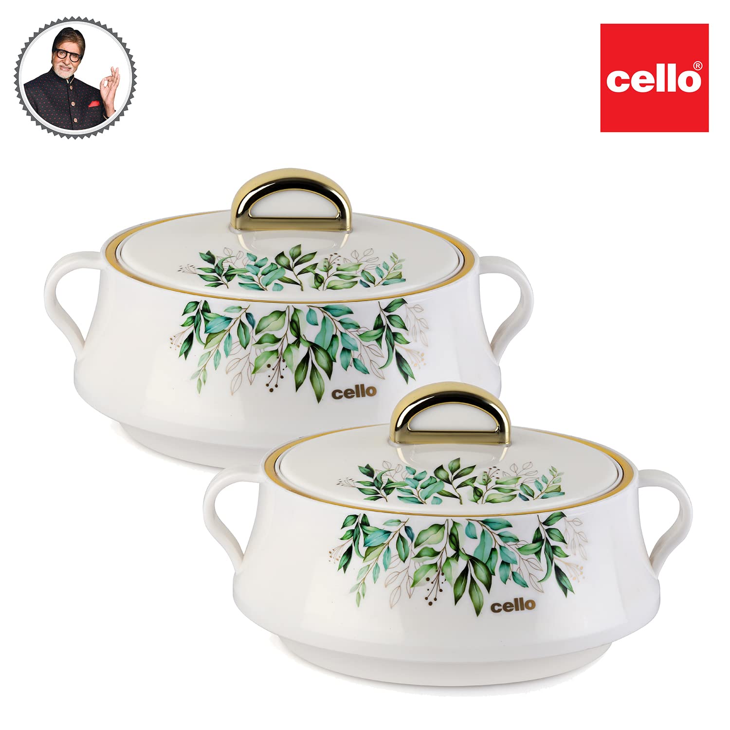 Cello Midas Insulated Inner Steel Casserole Set | Set of 2 Pcs