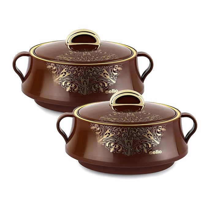 Cello Midas Insulated Inner Steel Casserole Set | Set of 2 Pcs