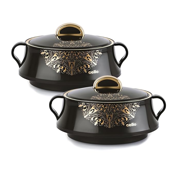 Cello Midas Insulated Inner Steel Casserole Set | Set of 2 Pcs