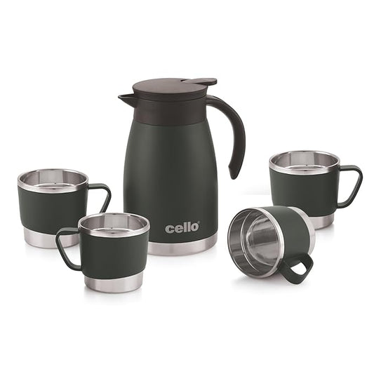 Cello Welcome Kettle and Mug Gift Set | Set of 5 Pcs