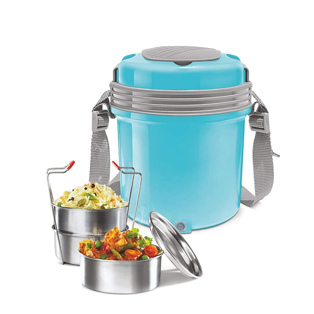 Milton Electron Insulated Stainless Steel Electric Tiffin Box - 1