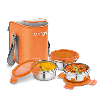 Milton Cube 3 Stainless Steel Tiffin with Jacket - 2