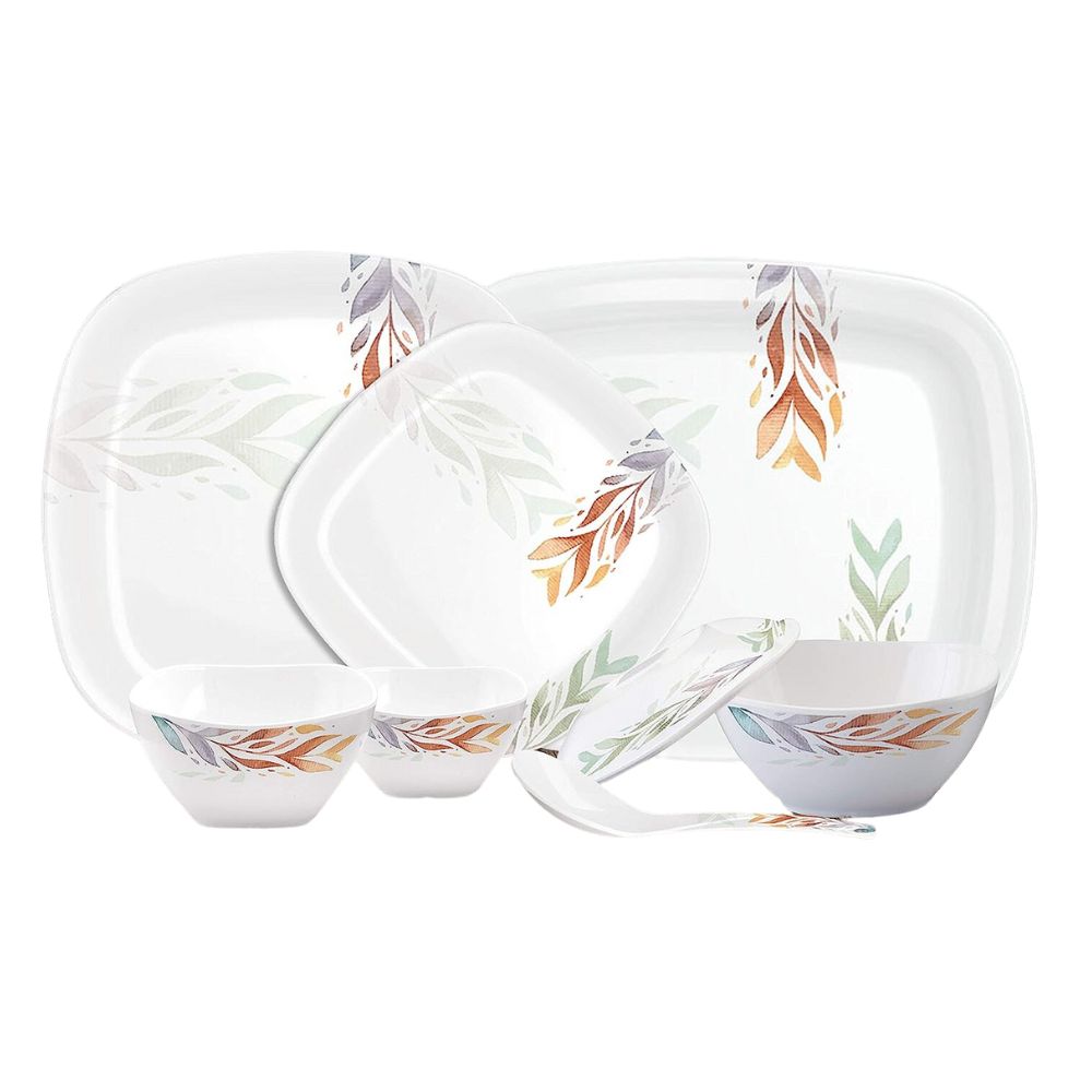 Milton Melamine Square Round 31 Pcs Dinner Set - 7