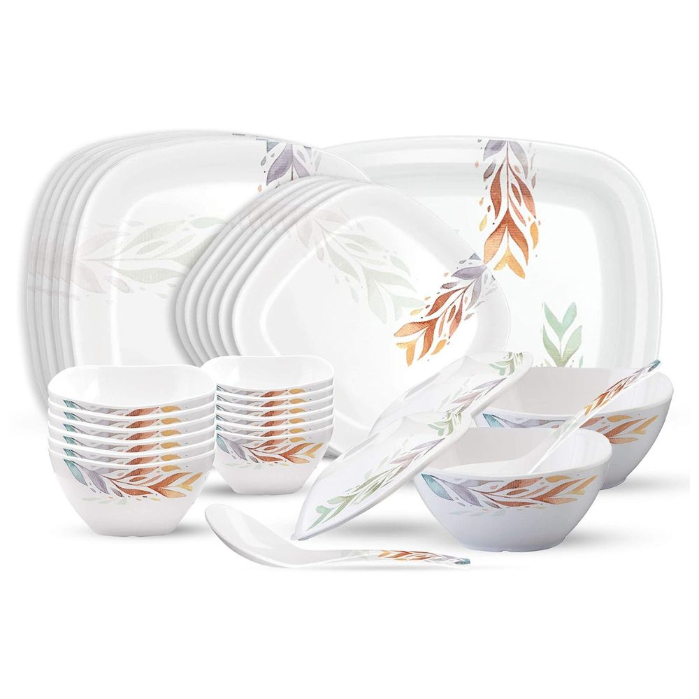 Milton Melamine Square Round 31 Pcs Dinner Set - 6