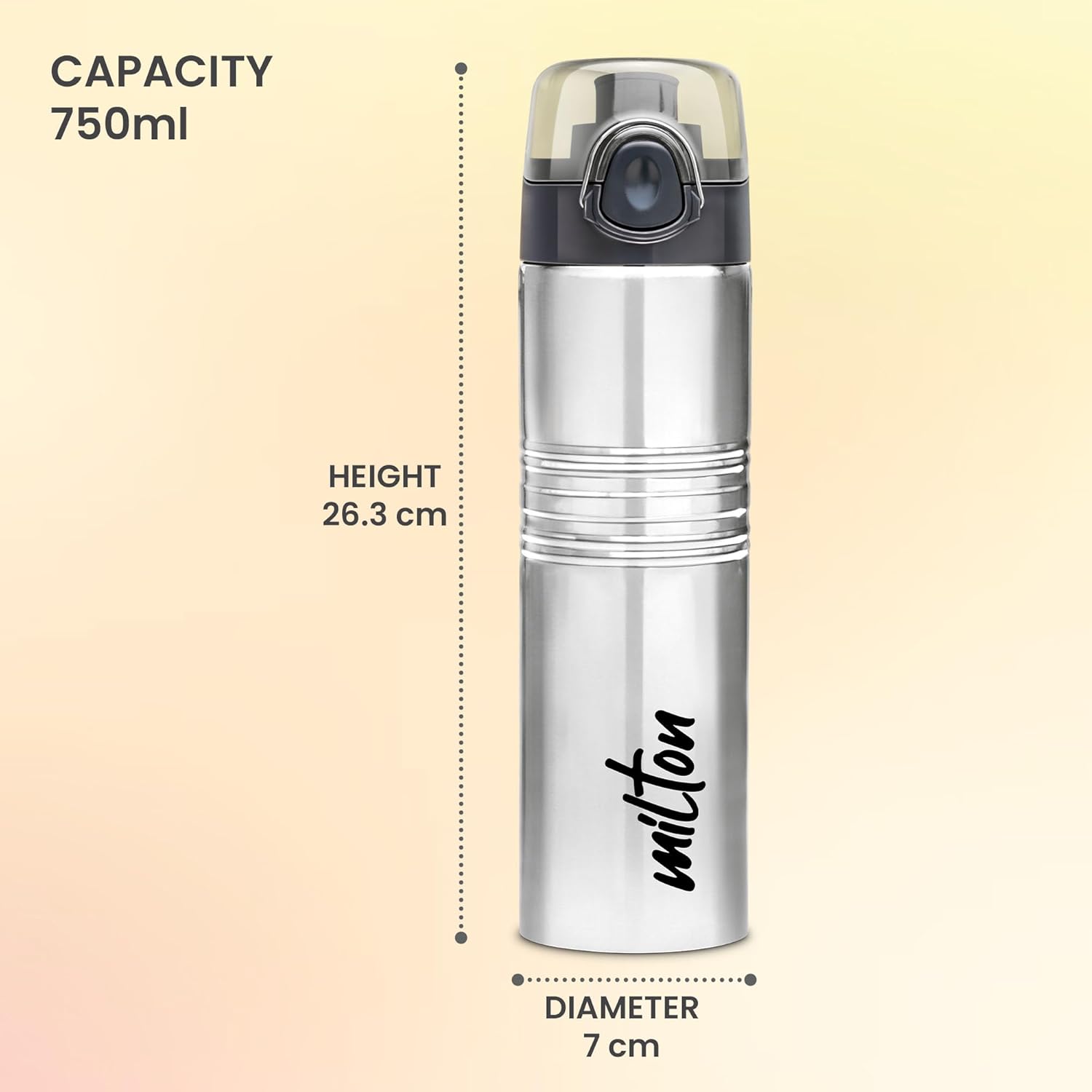 Milton Vogue Stainless Steel Water Bottle | 1 Pc