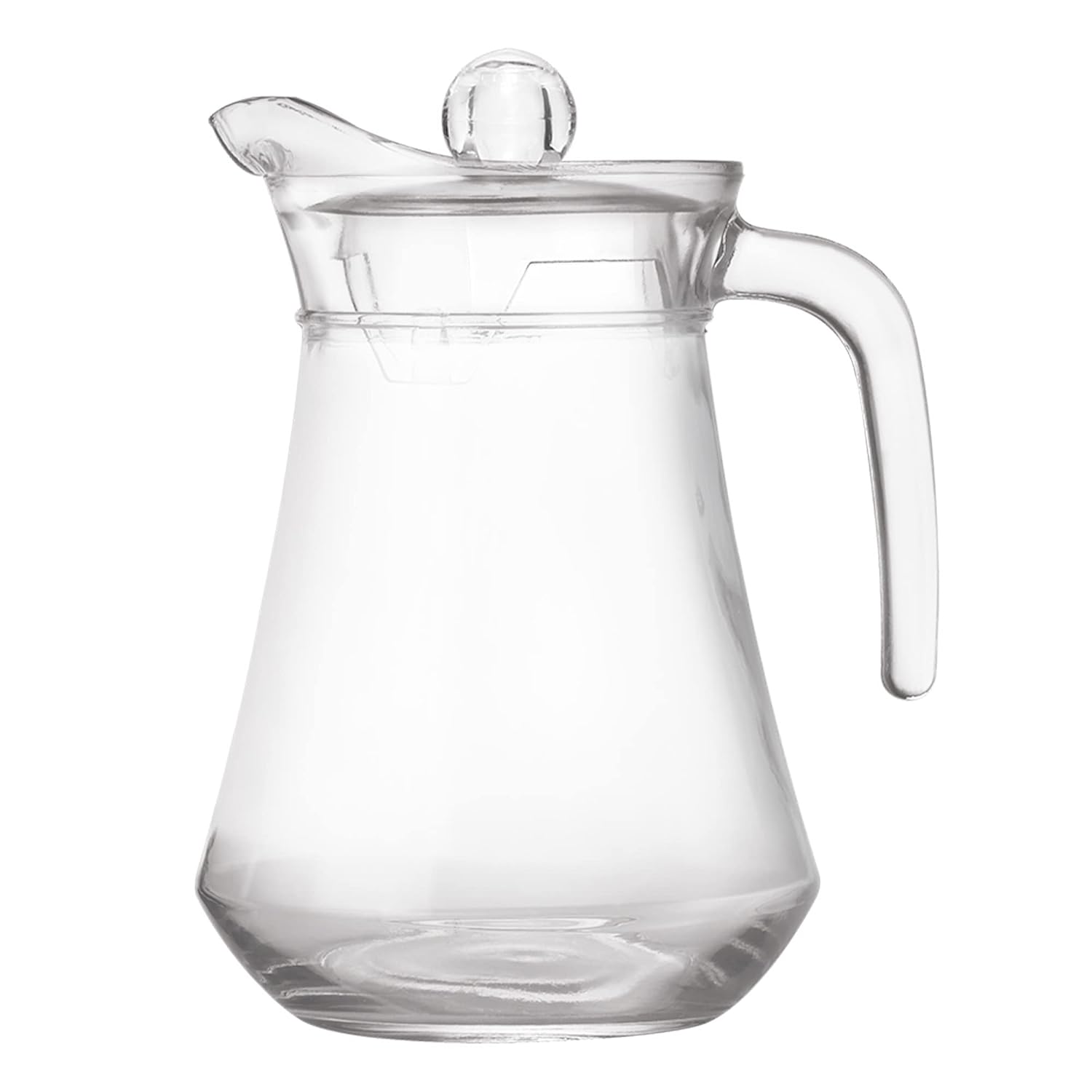 Treo by Milton Conical Fresh 1300 Glass Jug with Lid and Handle | Transparent | 1 Piece