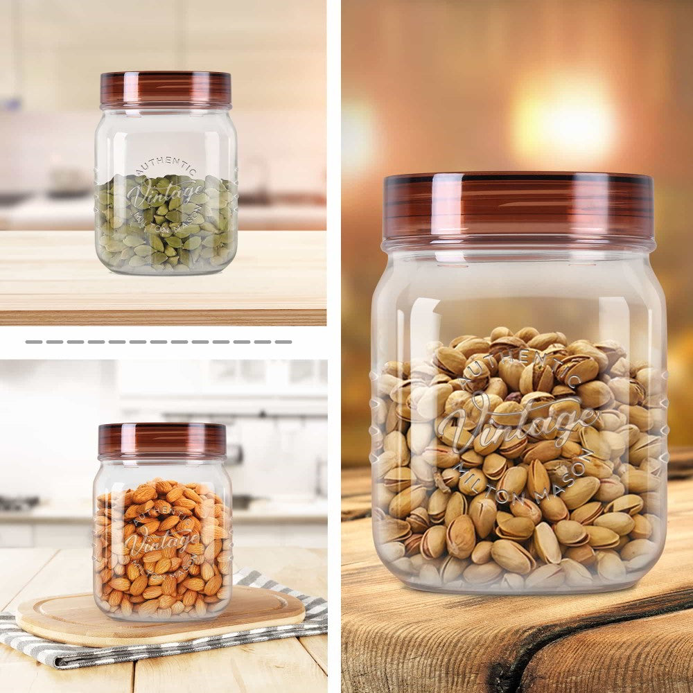 Milton Vintage 2000 ML Pet Jars with Spoon | 1 Pc