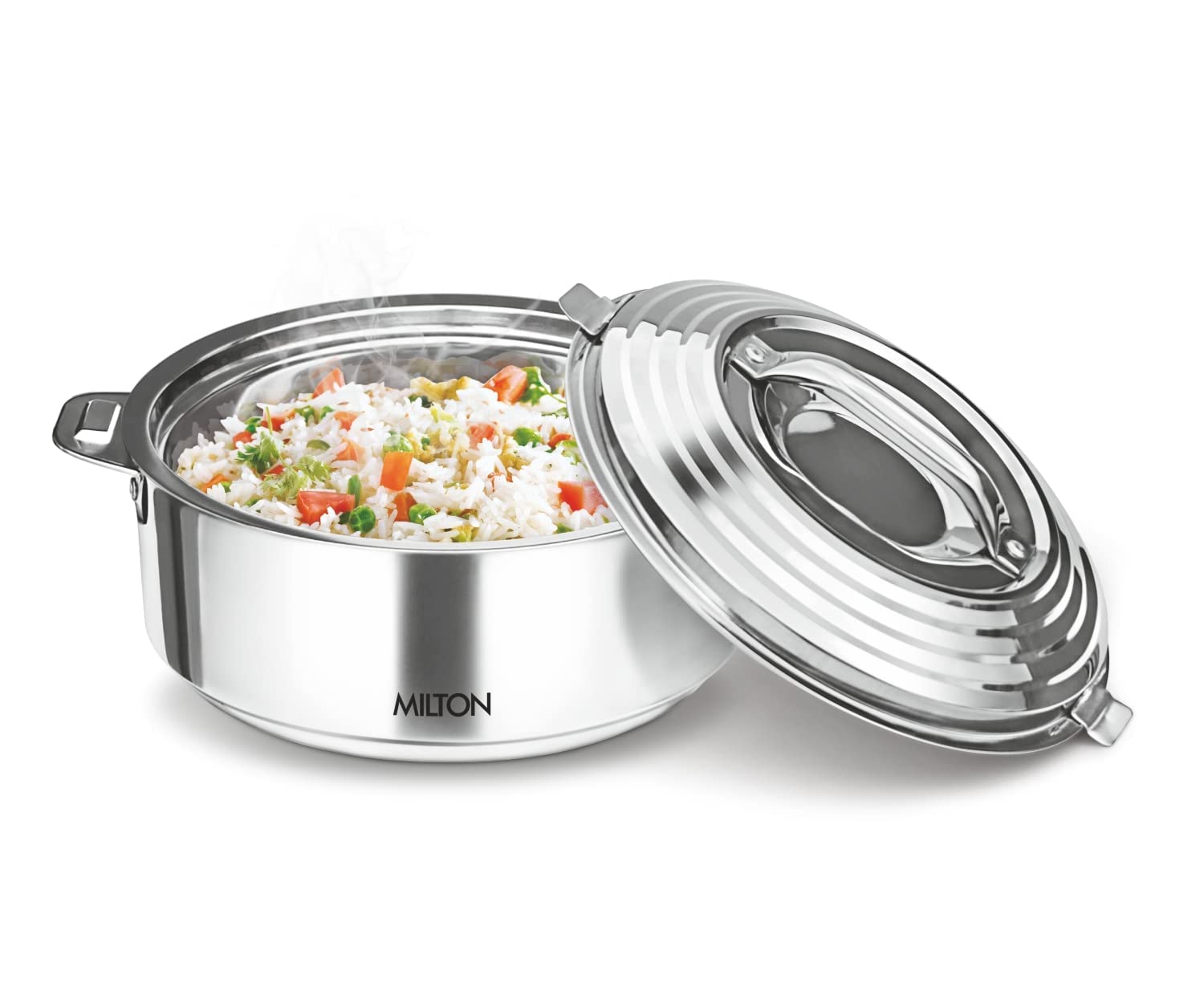 Milton Galaxia Insulated Stainless Steel Casserole, Silver | PU Insulated | Hot & Cold | Hygiene | Odorless