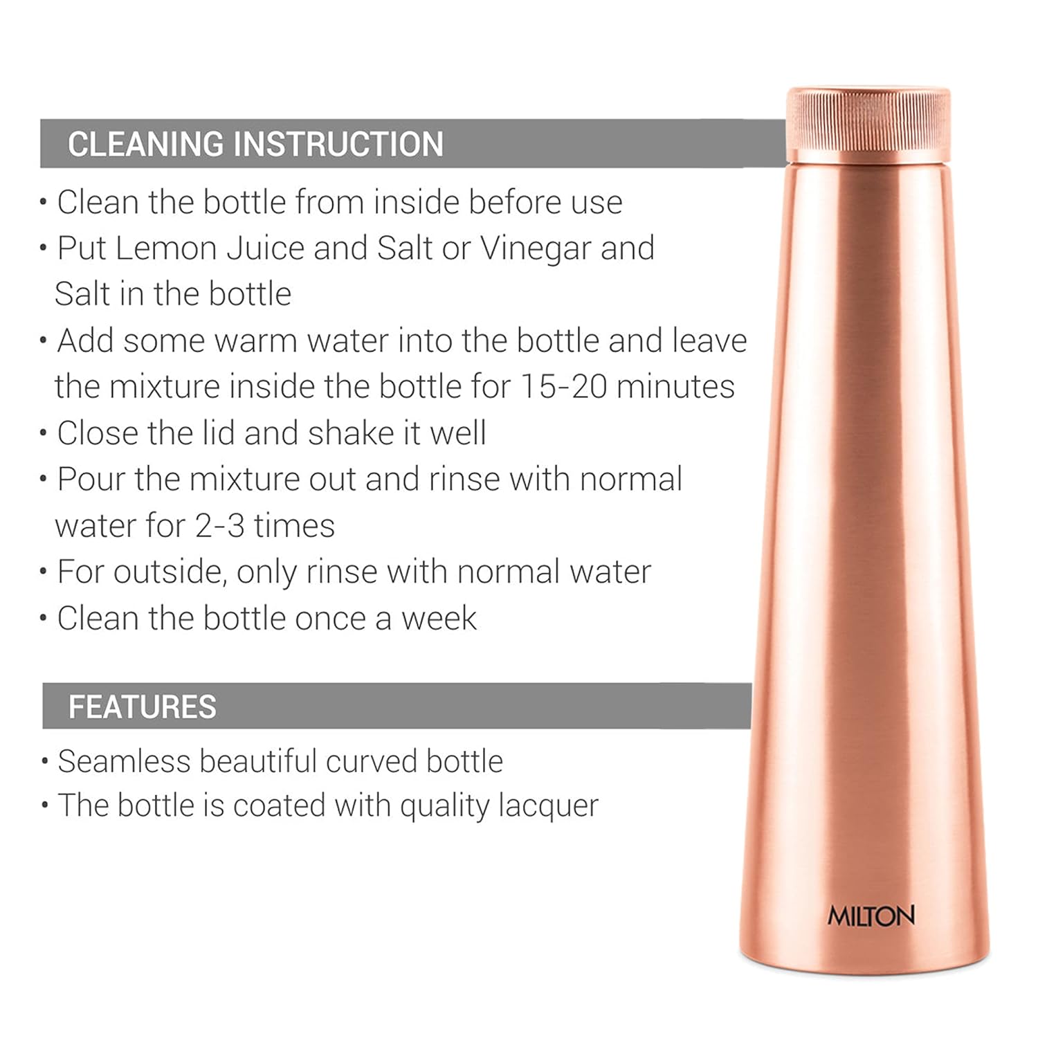 Milton Copper Delight Water Bottle | 1 Pc