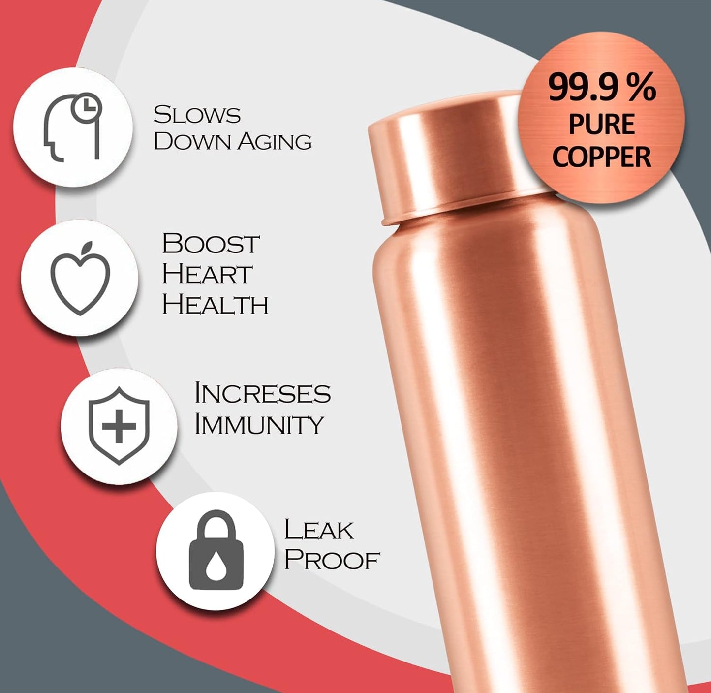 Milton Copper Aqua 1000 Water Bottle | 1 Pc