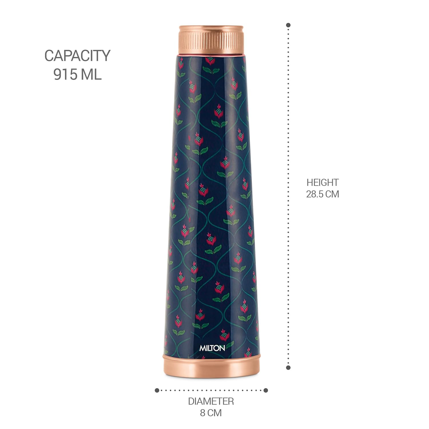 Milton Copper Delight Design Water Bottle | 1 Pc