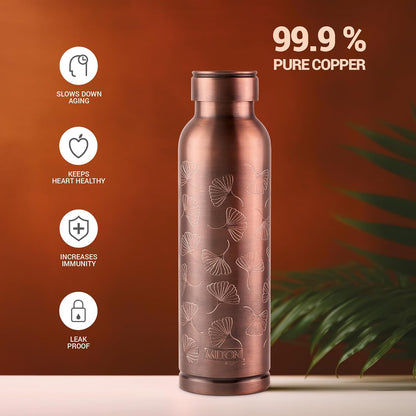 Milton 1000 Copper Swasth Water Bottle | 1 Pc