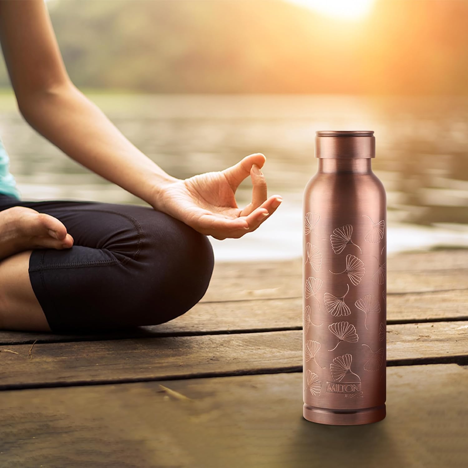 Milton 1000 Copper Swasth Water Bottle | 1 Pc