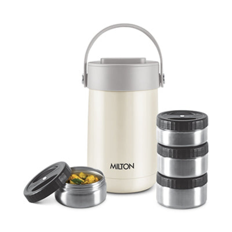 Milton Legend3 Lunch Box Tiffin Insulated Stainless Steel, Silver