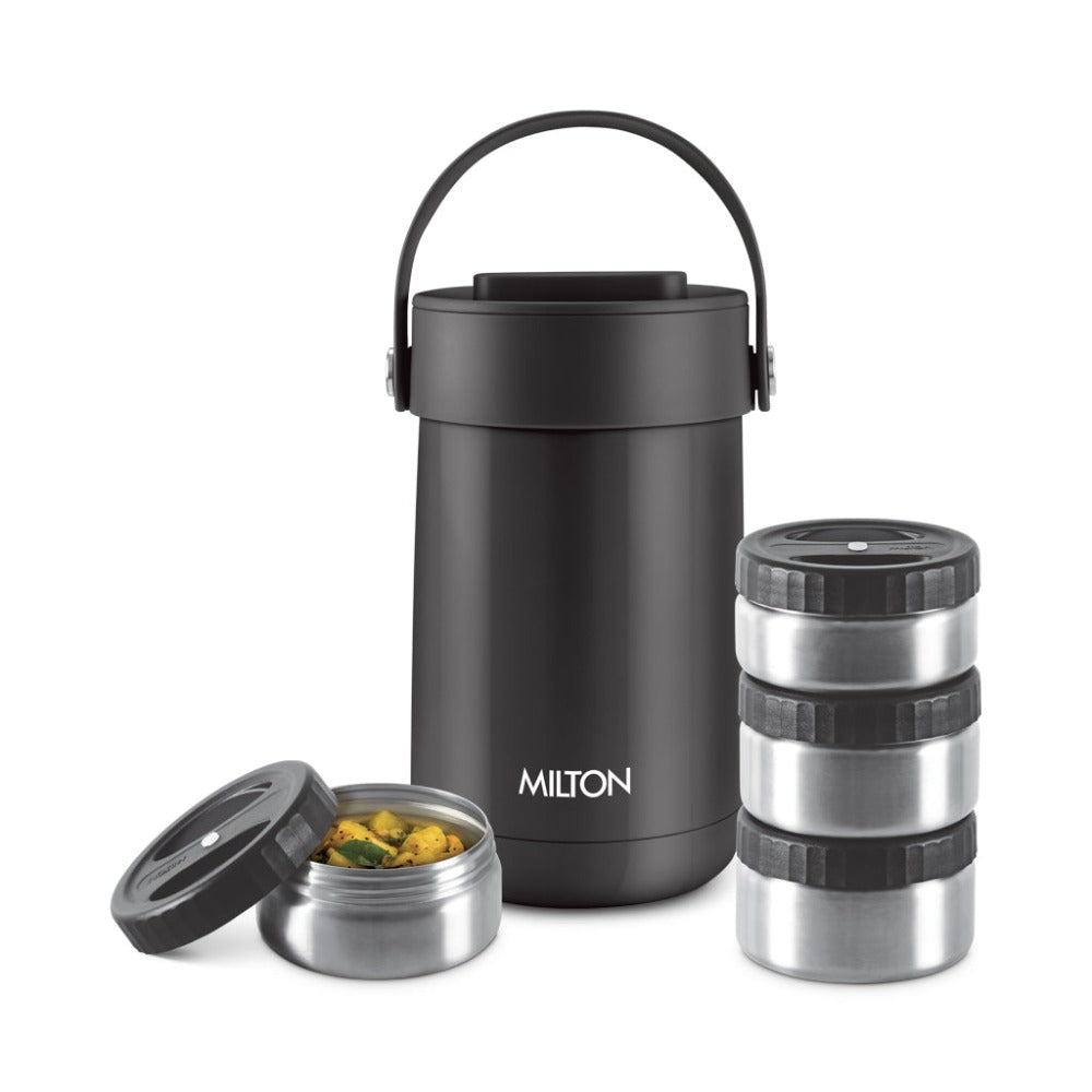 Milton Glamour Vacuum Insulated 4 Container Tiffin Box - 9