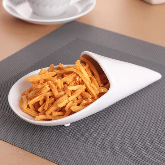 Clay Craft Basic Platter Fries Platto | White | 1 Pc-1