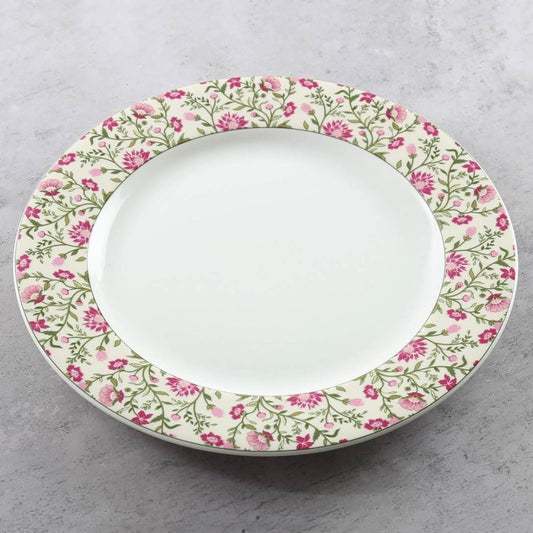 India Circus Rose Mallow Moscheutos Dinner Plate | 1 Pc-1