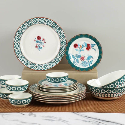 India Circus Ceramic Floral Marine Opulence Dinner Set - 1