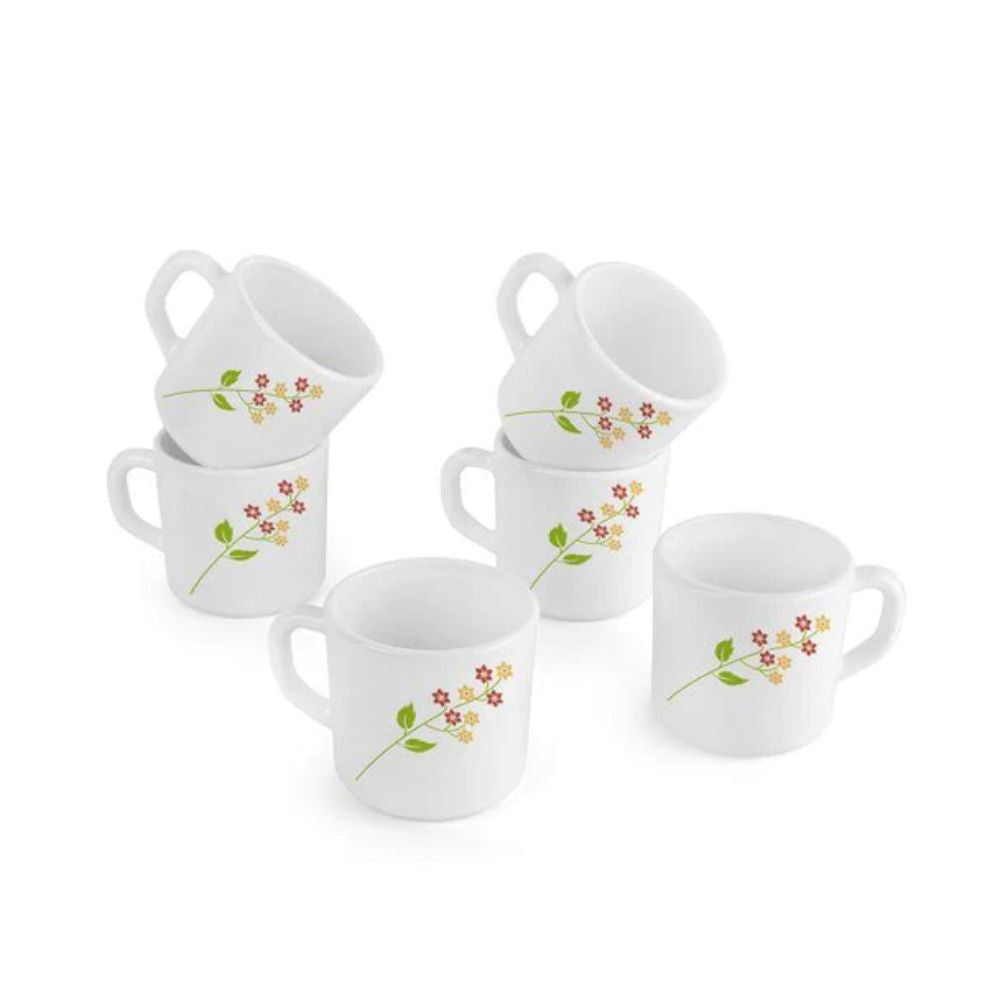 Cello Opalware Stella 100 ML Small Mug - 6