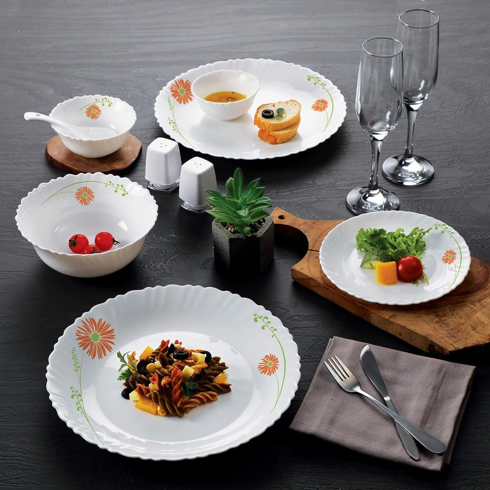 Cello Opalware Dazzle Series - Livid Lilac Dinner Set - 1