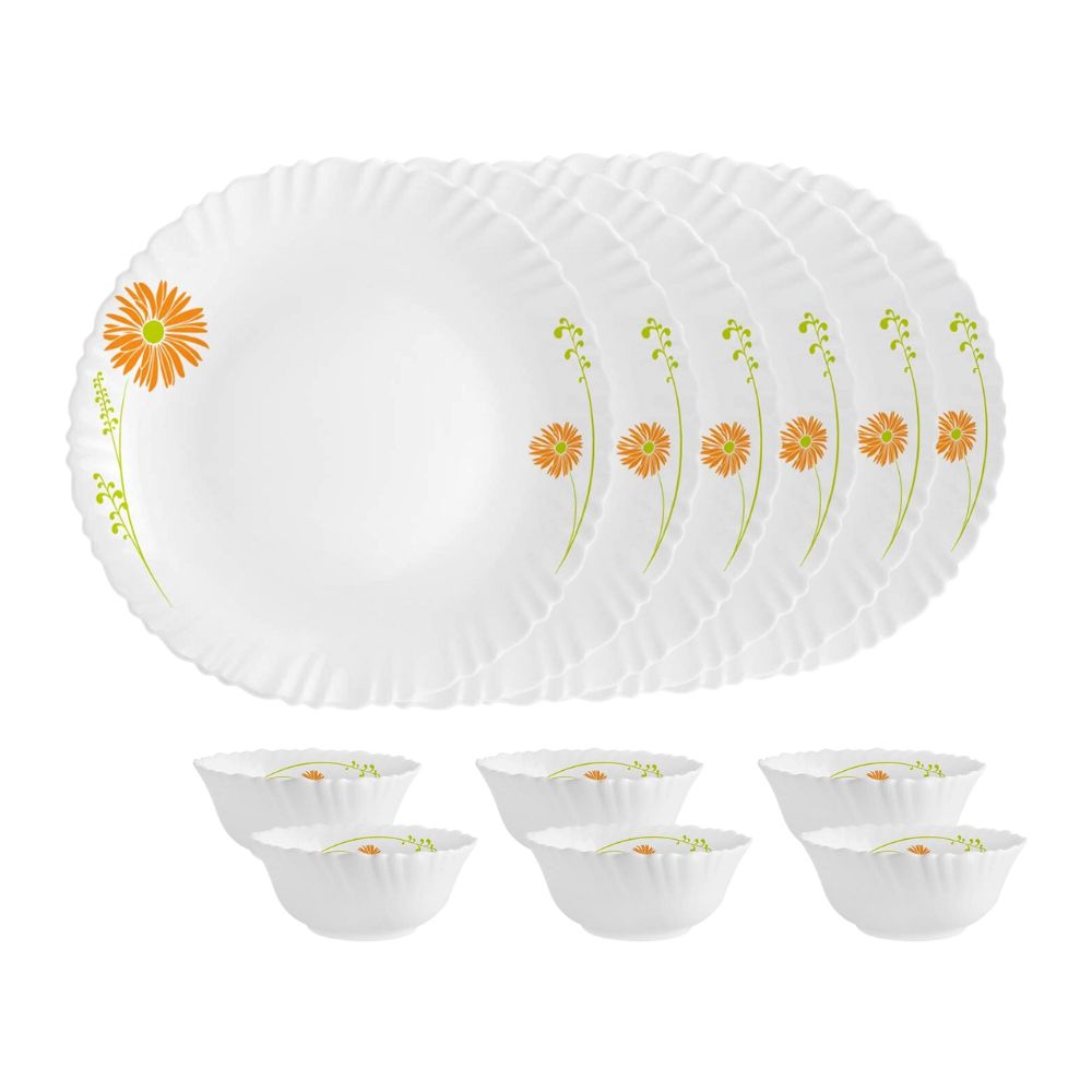 Cello Opalware Dazzle Series - Livid Lilac Dinner Set - 2