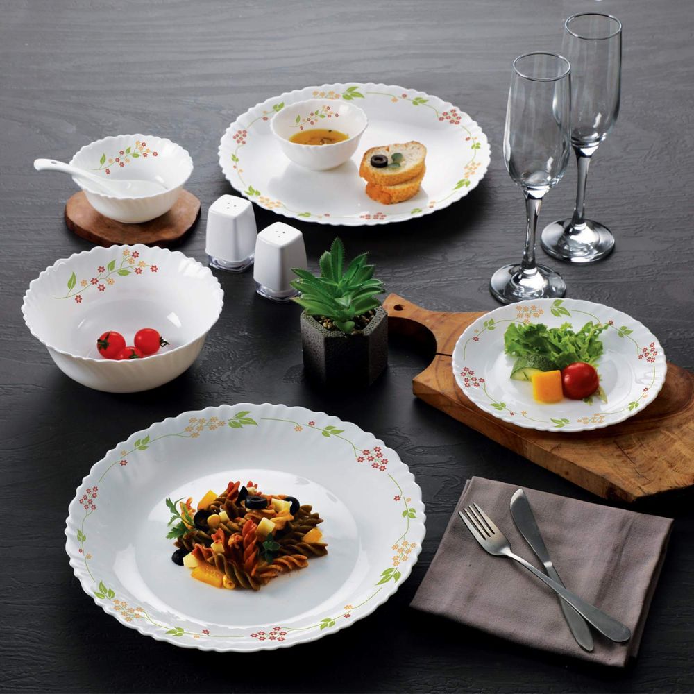 Cello Opalware Dazzle Series - Secret Garden Dinner Set - 11