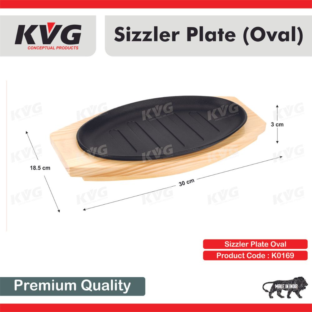 KVG Oval Sizzler Plate - 2