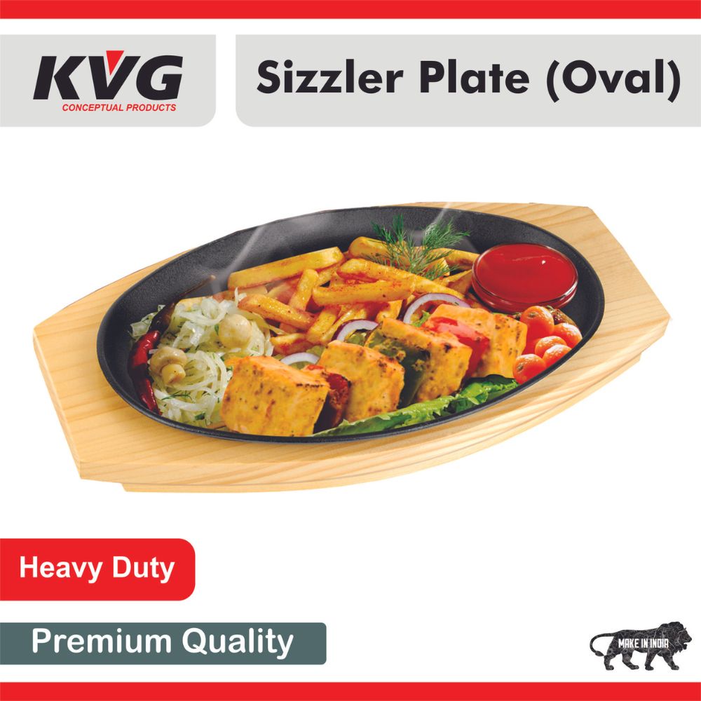 KVG Oval Sizzler Plate - 3