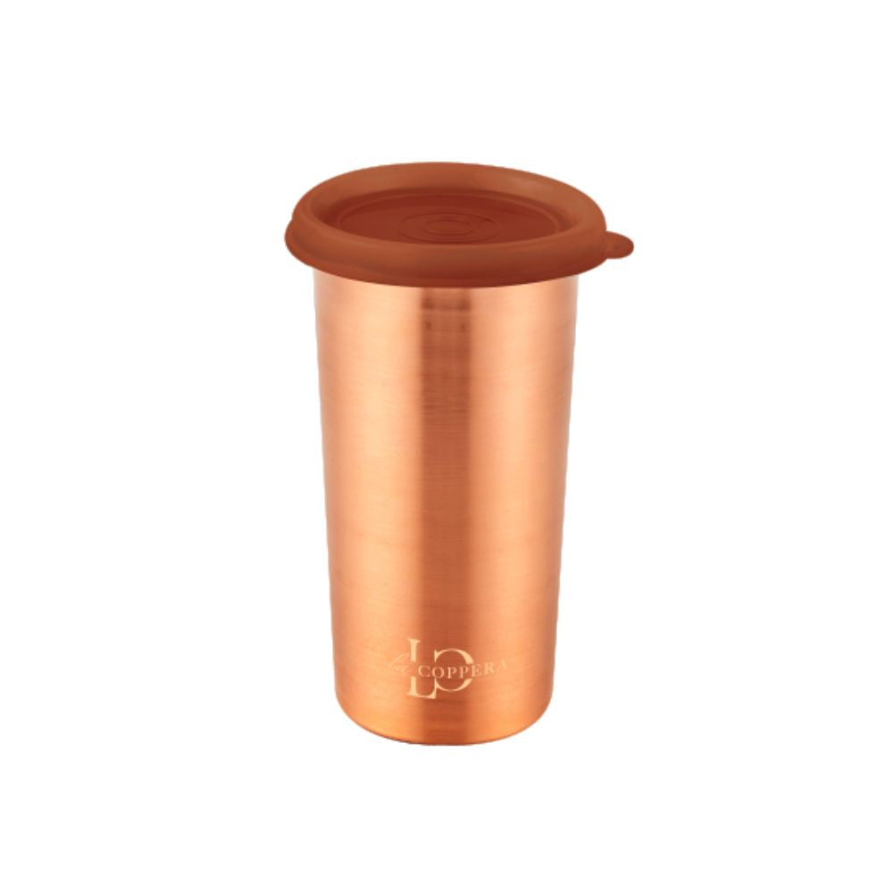 Lacoppera Copper Matt 350 ML Tumbler with Lid - 1