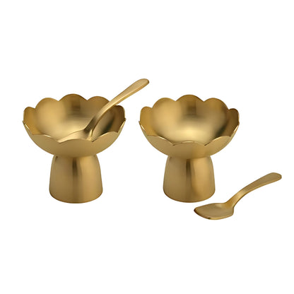 LaCoppera Bronze Flower Bowal Set  - 2