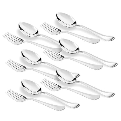 Decent Dazzle Stainless Steel Cutlery Set with Stand - 6