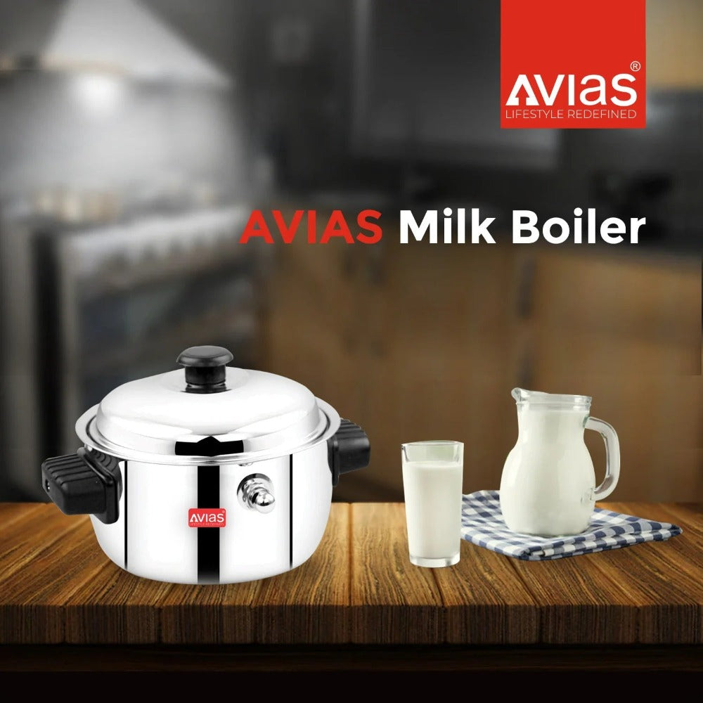 AVIAS Stainless Steel Milk Cooker | Silver -7