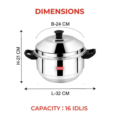 AVIAS Stainless Steel Excello Idly Pot | Induction and Gas Compatible | Idli,Dhokla & Patra-6