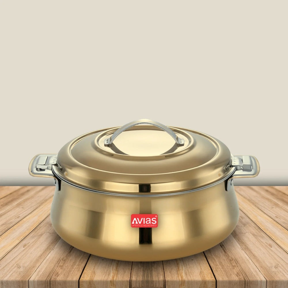 AVIAS Riara Premium Stainless Steel Casserole | Gold -2
