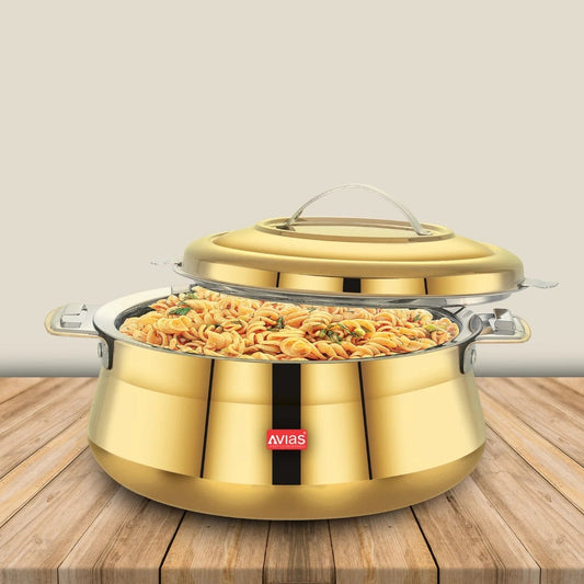 AVIAS Riara Premium Stainless Steel Casserole | Gold -1