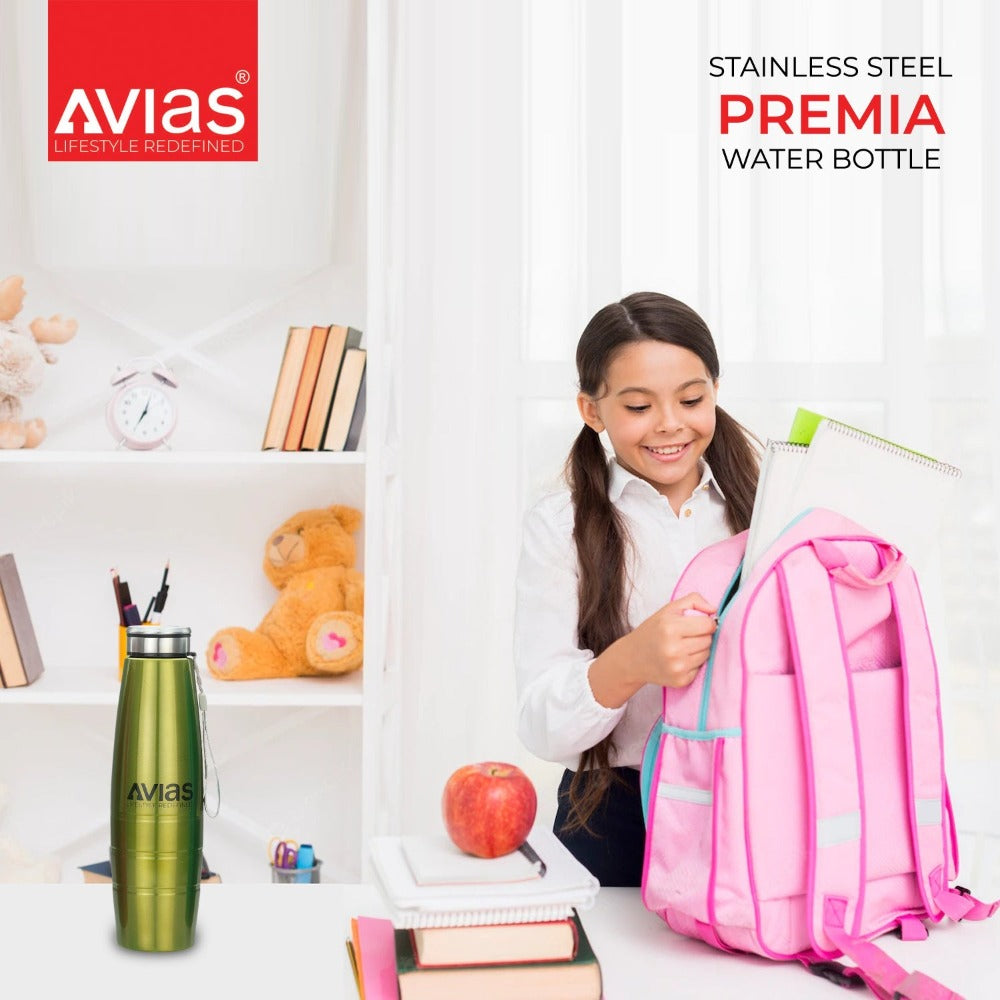 AVIAS Premia 1000ml Stainless Steel Water Bottle-10