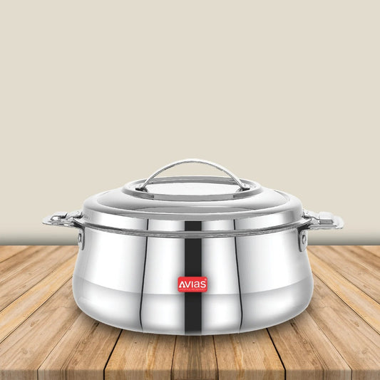 AVIAS Riara Premium Stainless Steel Casserole | Silver-1