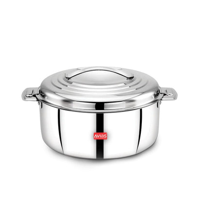 AVIAS Platina Premium Double Wall Insulated Stainless Steel Casserole | Silver-3
