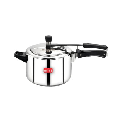 AVIAS Ceres Stainless Steel Premium Inner Lid Pressure Cooker | Gas & Induction Compatible | Silver-11