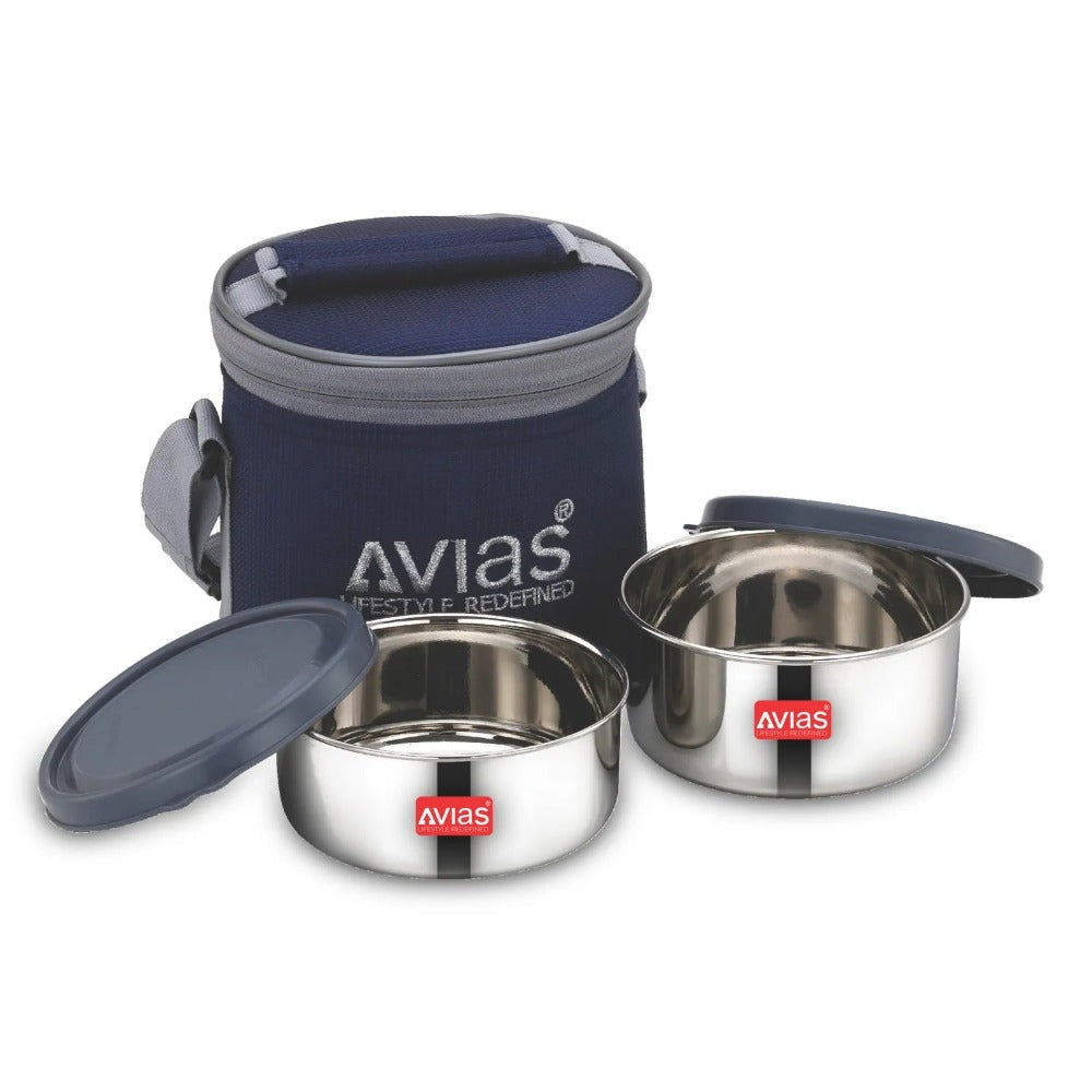 AVIAS Freshia Stainless Steel Tiffin Box with jacket | Food Grade | Light Weigh-4